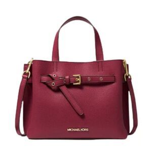 MICHAEL Michael Kors Emilia Small Pebbled Leather Satchel